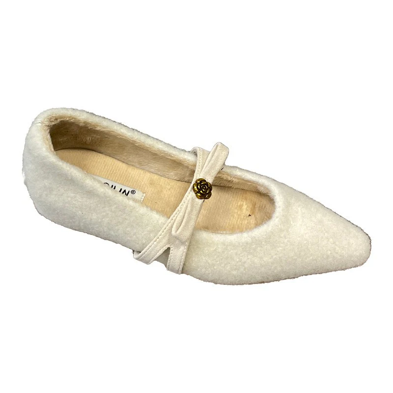 Damen elegante Ballerinas mit dekorativem Schleifenakzent und weichem Innenfutter Heidi Mode - Image 5