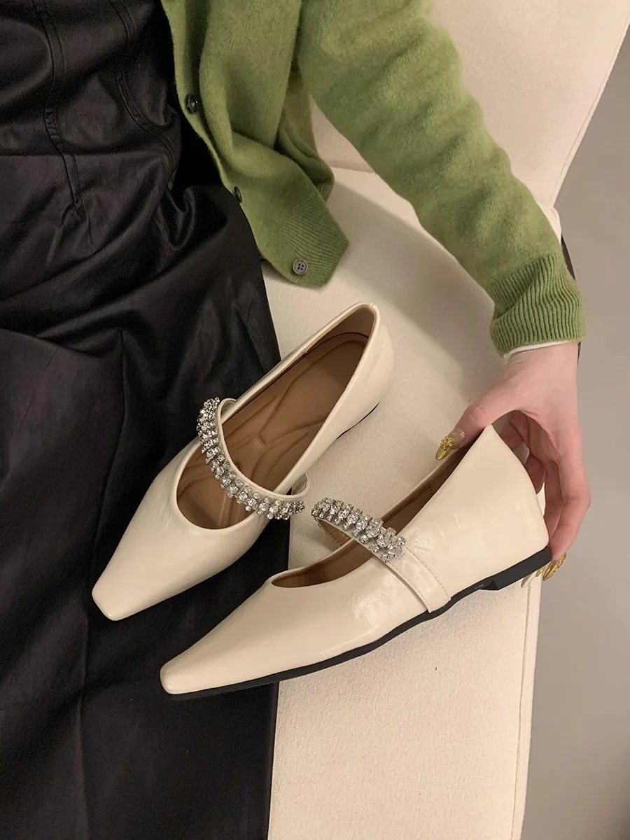 Damen elegante Ballerinas mit dekorativem Strassriemen Heidi Mode - Image 8