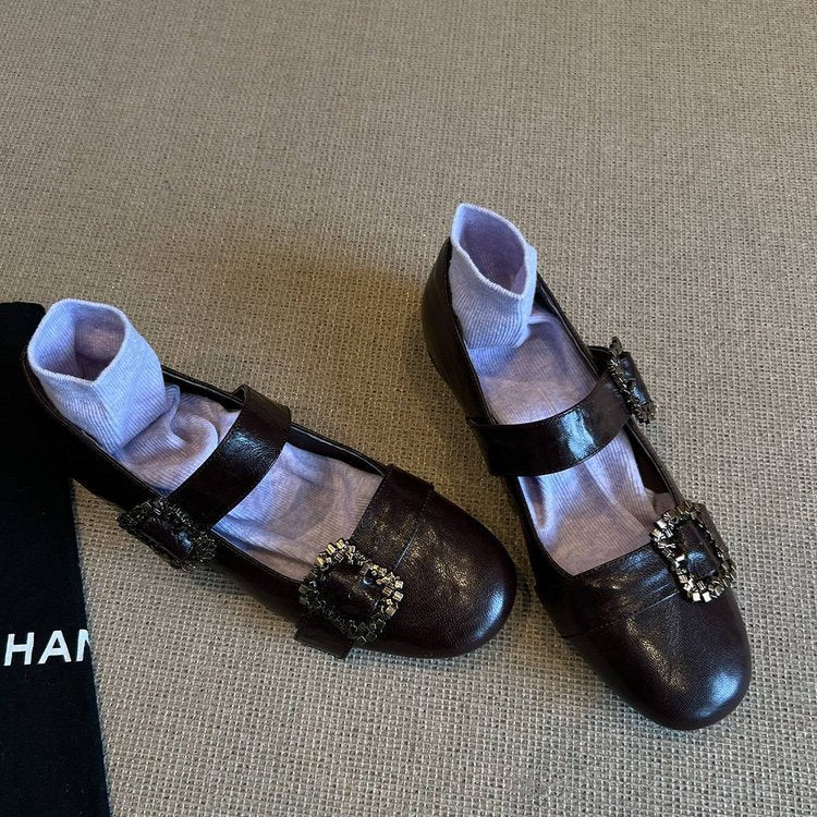 Damen elegante Ballerinas mit dekorativen Schnallen Heidi Mode - Image 6