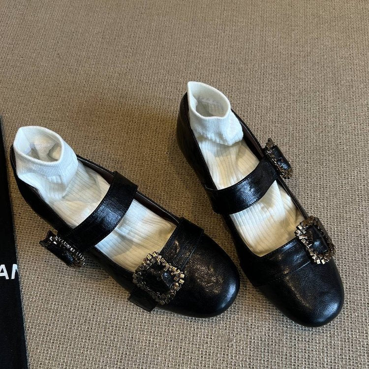 Damen elegante Ballerinas mit dekorativen Schnallen Heidi Mode - Image 7