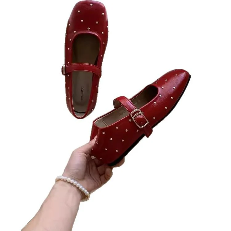 Damen Elegante Ballerinas mit dekorativen Strasssteinen Heidi Mode - Image 4
