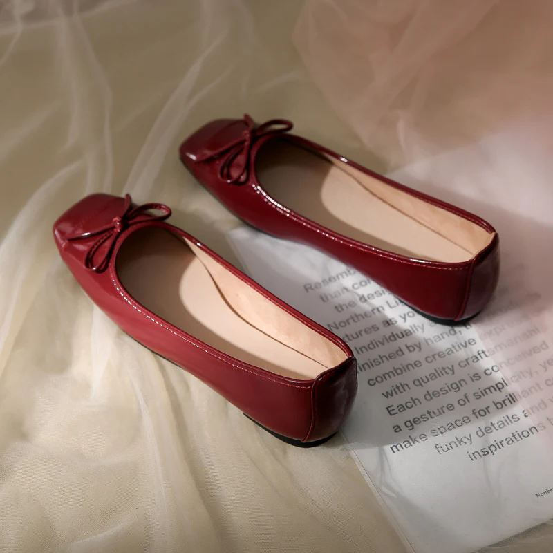 Damen elegante Ballerinas mit dekorativer Schleifenverzierung Heidi Mode - Image 2