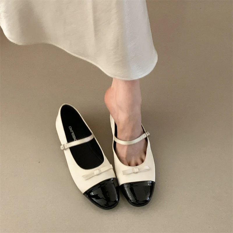 Damen Elegante Ballerinas mit dekorativer Schleifenverzierung und hochwertiger Lederoberfläche Heidi Mode - Image 9