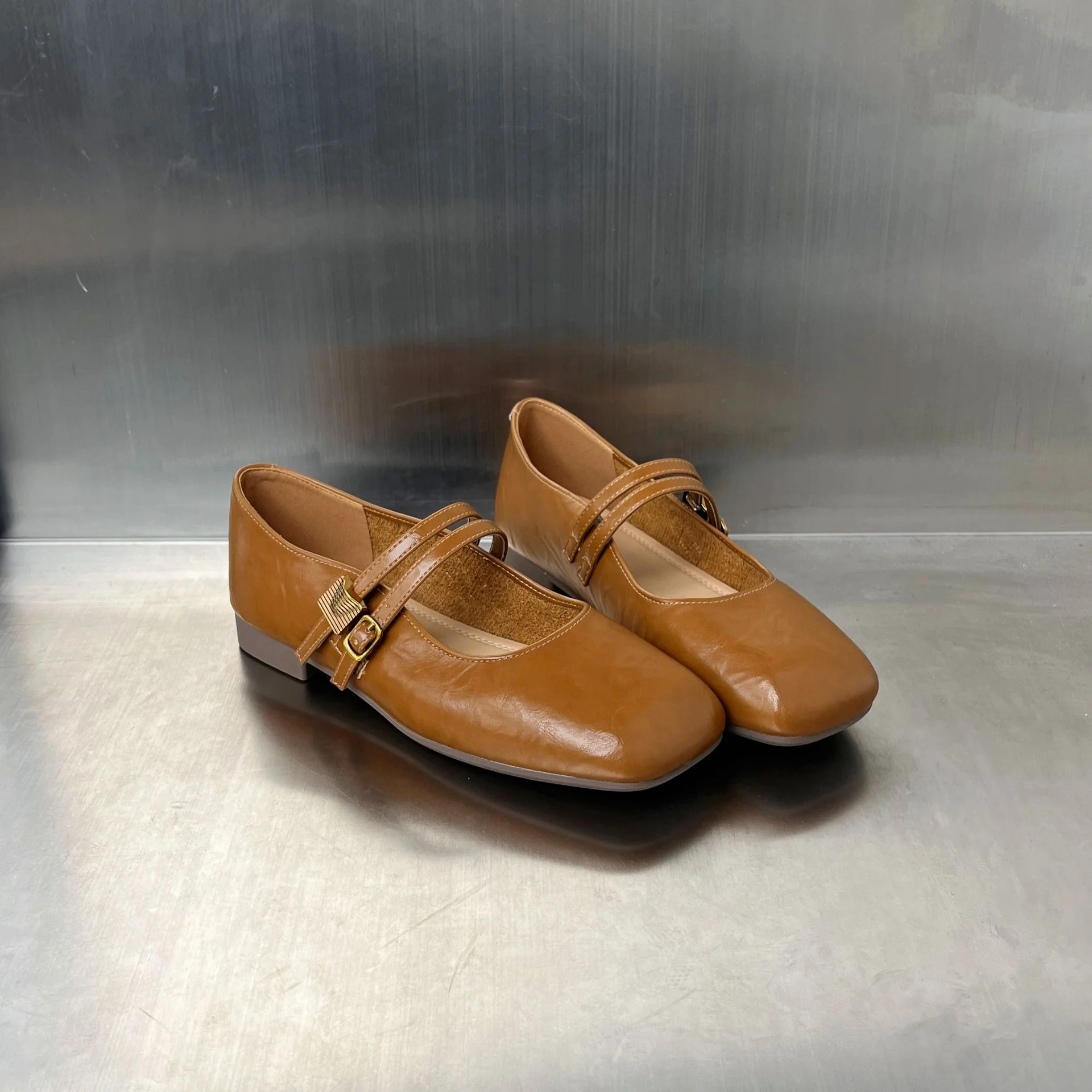 Damen Elegante Ballerinas mit doppeltem Riemendesign und komfortabler Innensohle Heidi Mode - Image 4