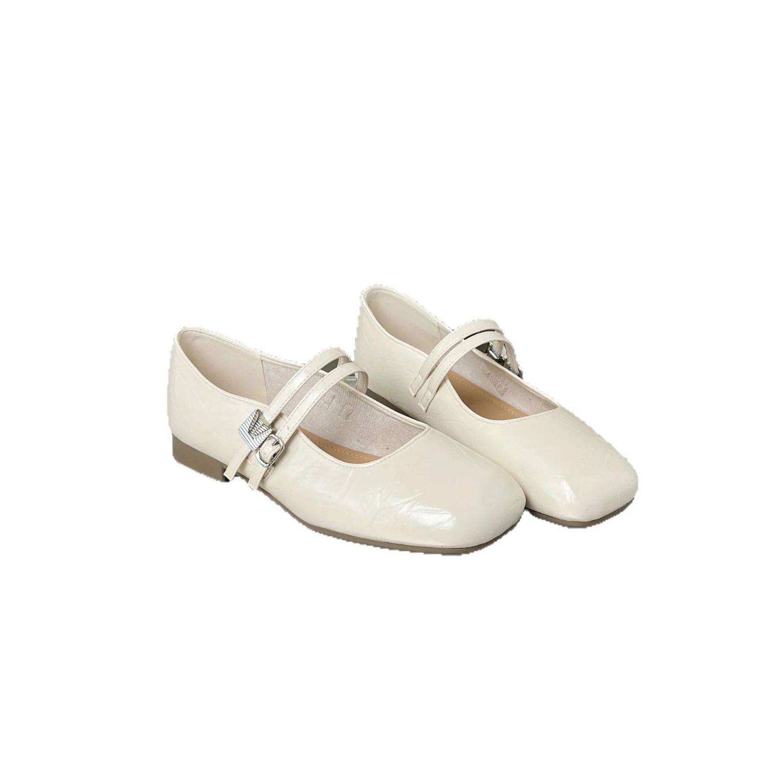 Damen Elegante Ballerinas mit doppeltem Riemendesign und komfortabler Innensohle Heidi Mode - Image 5
