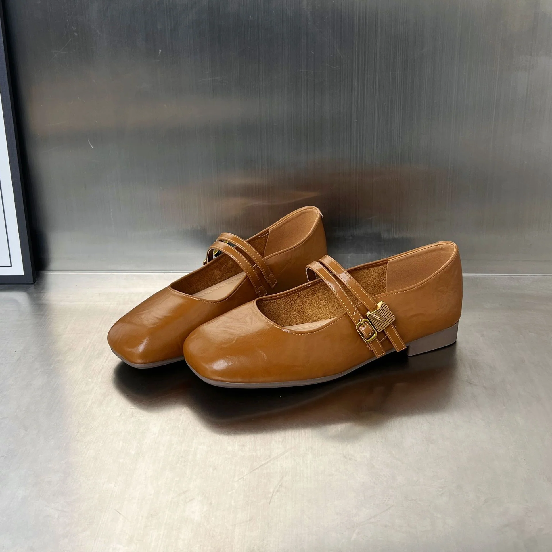 Damen Elegante Ballerinas mit doppeltem Riemendesign und komfortabler Innensohle Heidi Mode - Image 6