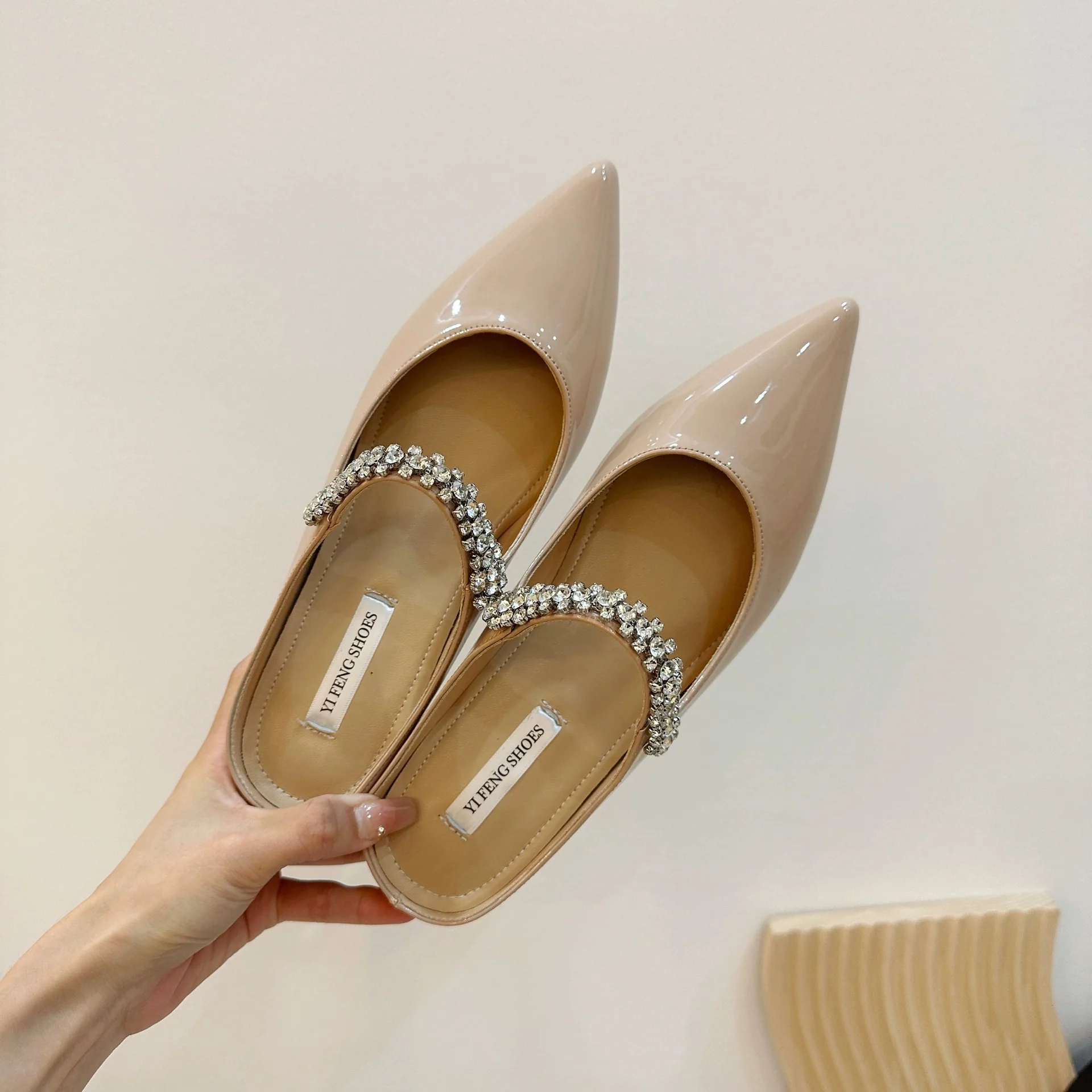 Damen elegante Ballerinas mit funkelndem Strassband Heidi Mode - Image 2