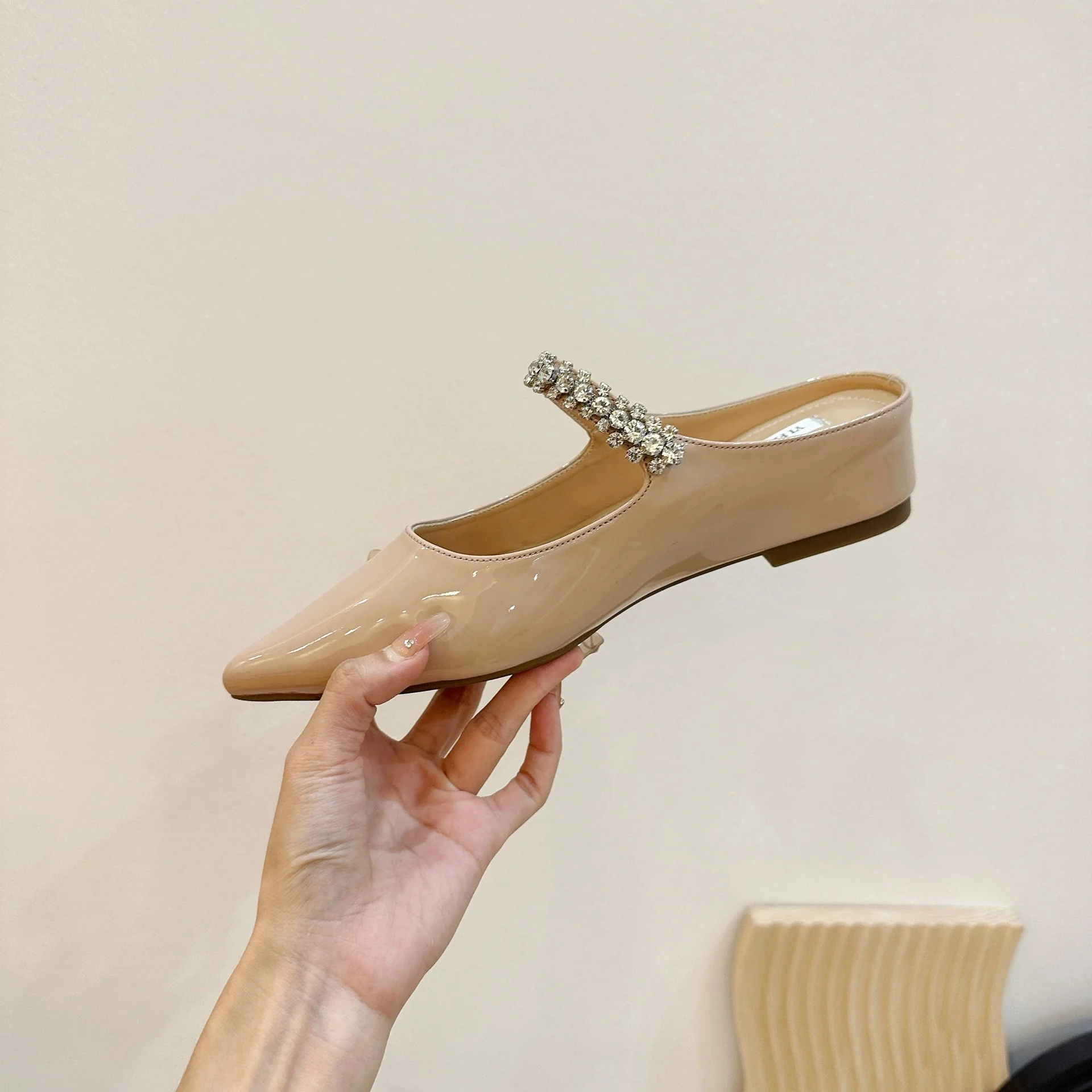 Damen elegante Ballerinas mit funkelndem Strassband Heidi Mode - Image 4