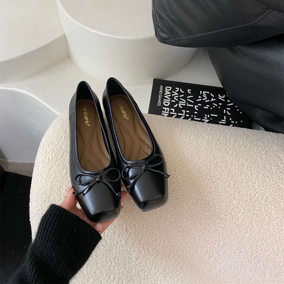 Damen elegante Ballerinas mit komfortablem Fußbett und verspieltem Schleifen-Detail Heidi Mode - Image 8