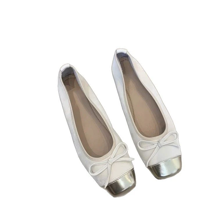 Damen elegante Ballerinas mit modischem Glanz und zierlichem Schleifendetail Heidi Mode - Image 5