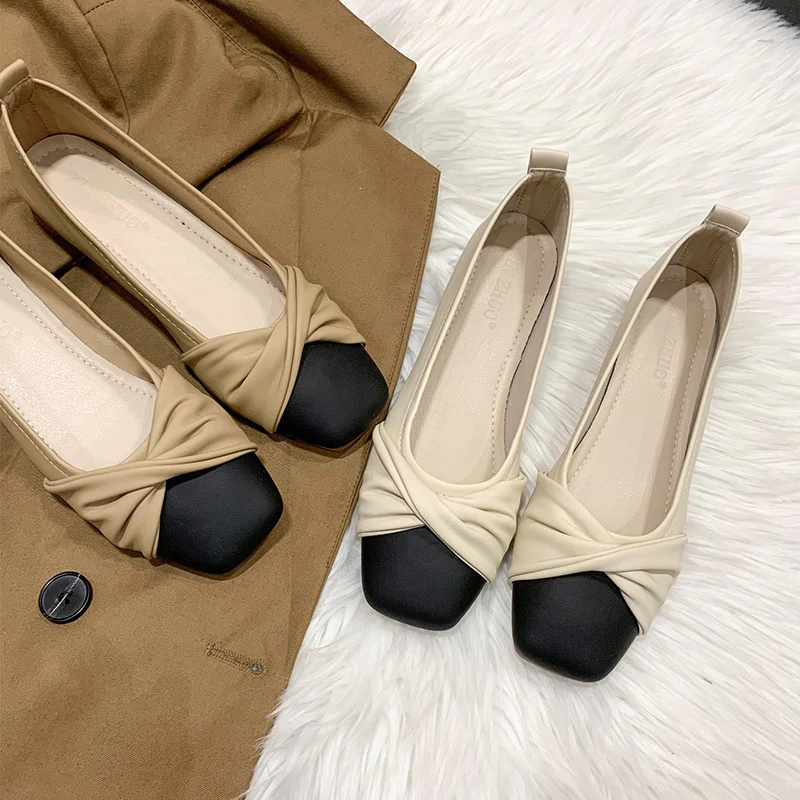 Damen elegante Ballerinas mit modischem Knotted-Design und hochwertigem Leder Heidi Mode - Image 4