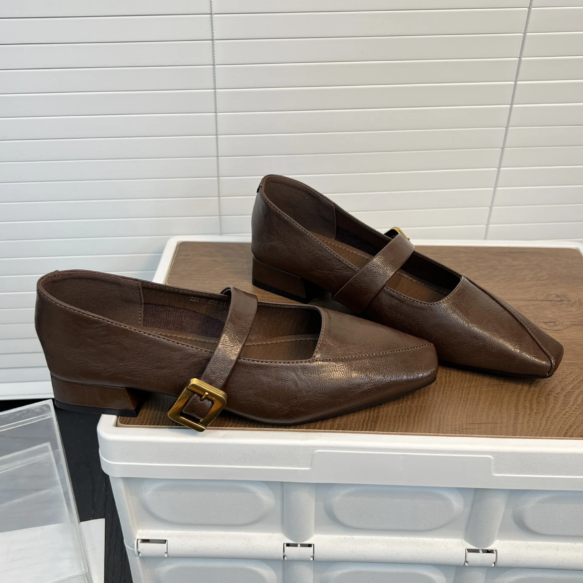 Damen elegante Ballerinas mit modischem Riemen und geschmackvoller Schnalle Heidi Mode - Image 4