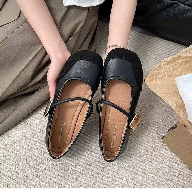 Damen elegante Ballerinas mit modischem Riemen und hochwertigen Obermaterialien Heidi Mode - Image 4