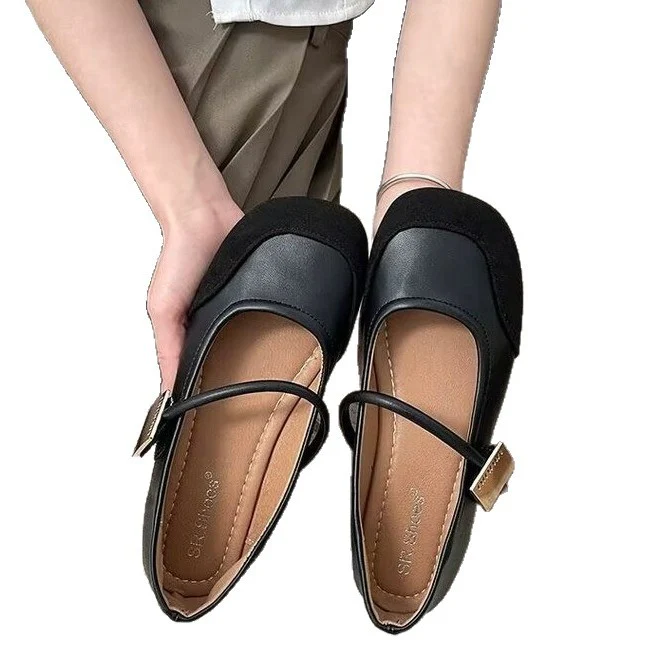 Damen elegante Ballerinas mit modischem Riemen und hochwertigen Obermaterialien Heidi Mode - Image 5