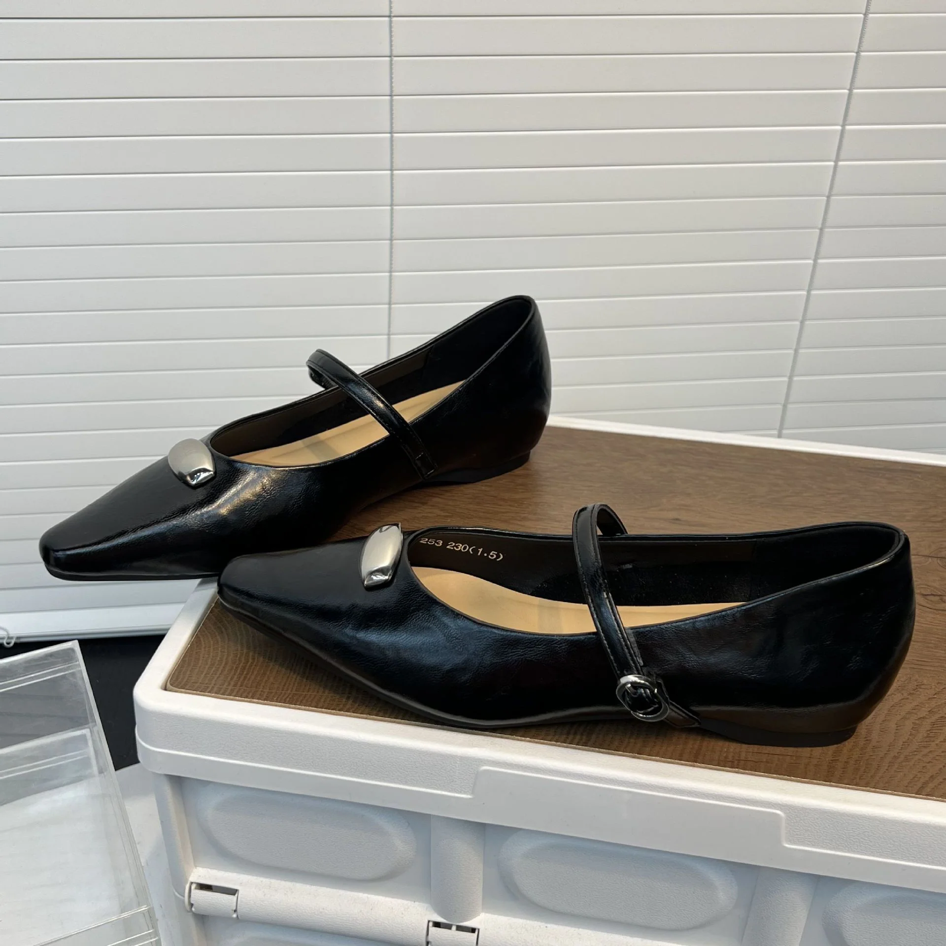 Damen Elegante Ballerinas mit modischem Riemen und komfortablem Fußbett Heidi Mode - Image 2