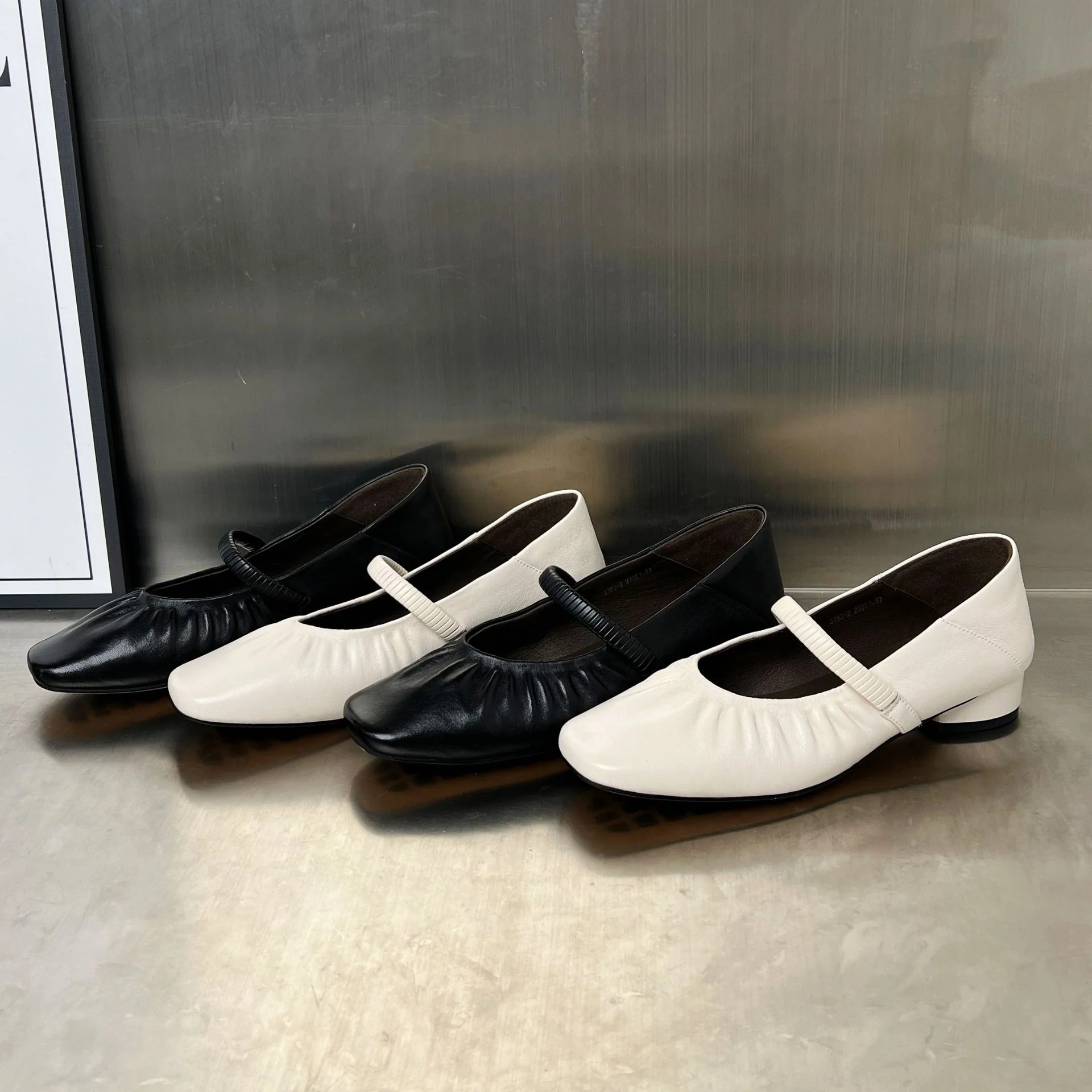 Damen elegante Ballerinas mit modischem Riemen und weich gepolsterter Innensohle Heidi Mode - Image 3