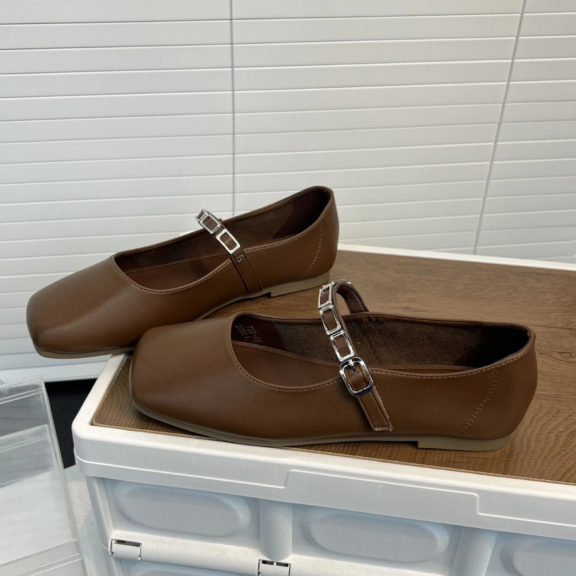 Damen elegante Ballerinas mit modischem Riemen und weichem Innenfutter Heidi Mode - Image 2