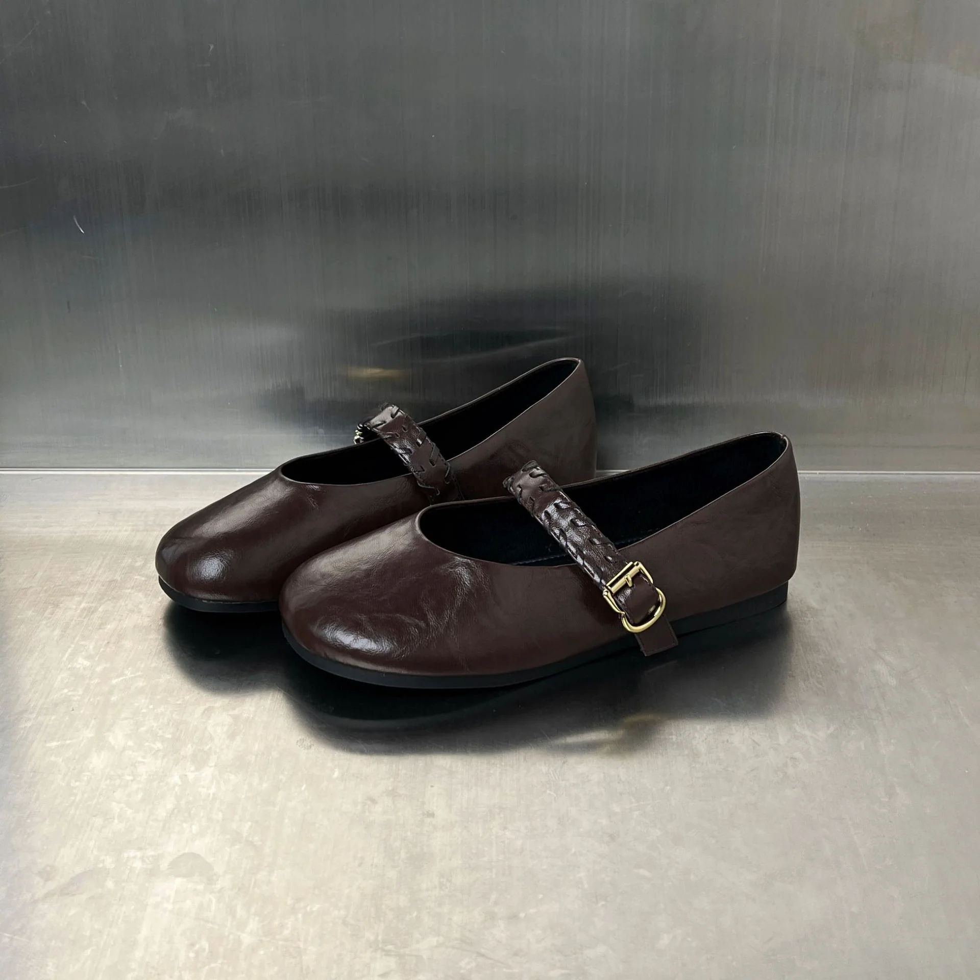 Damen Elegante Ballerinas mit modischem Riemenverschluss Heidi Mode - Image 7
