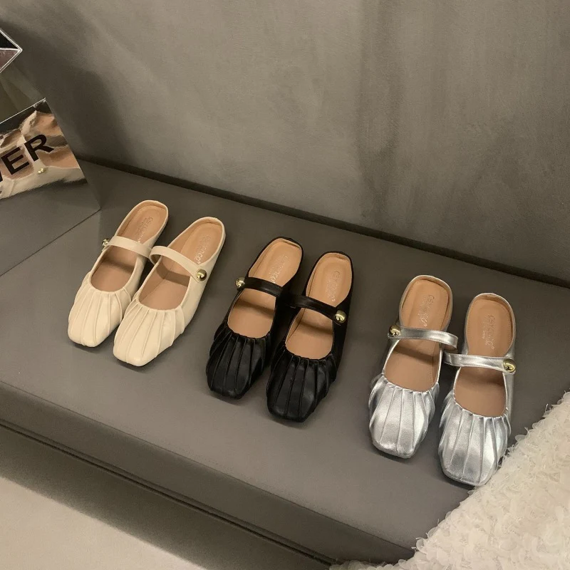 Damen elegante Ballerinas mit modischem Rüschendesign Heidi Mode - Image 3