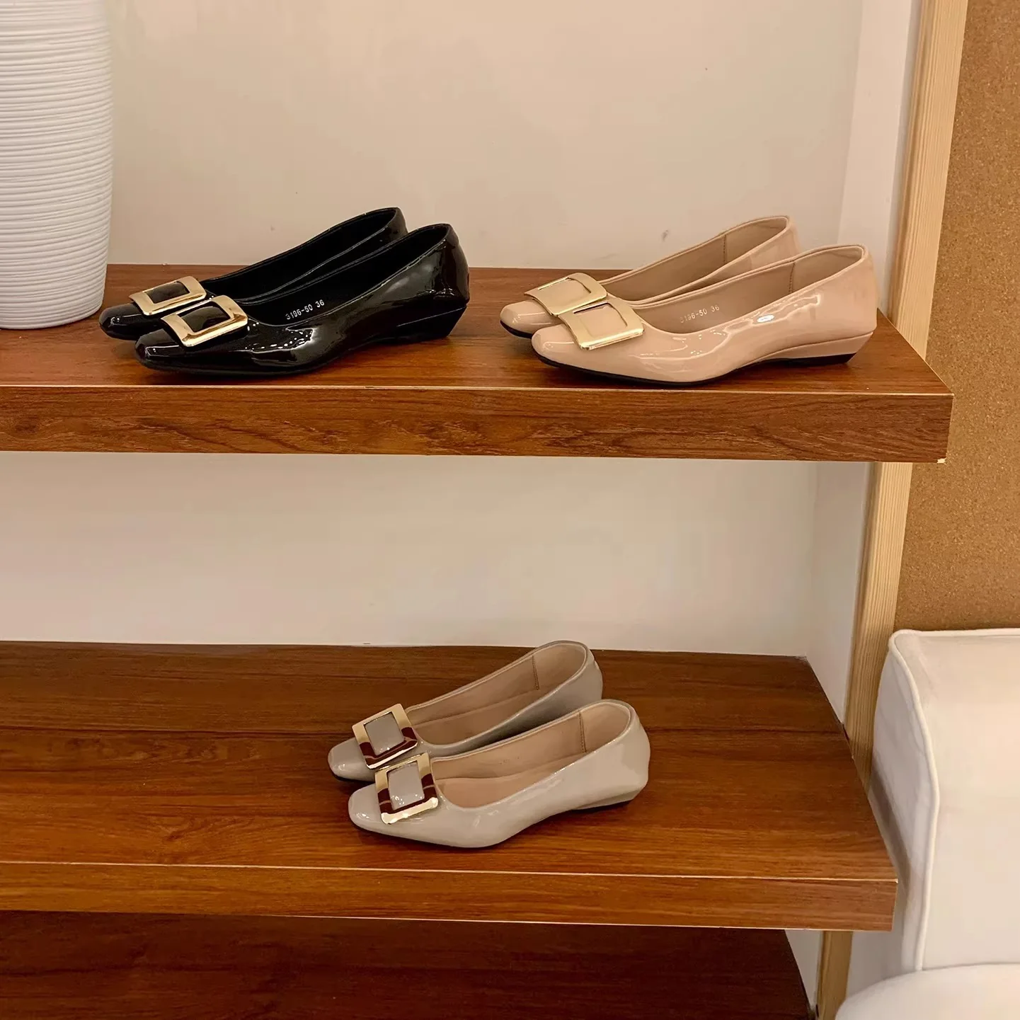 Damen elegante Ballerinas mit modischem Schnallenverschluss Heidi Mode - Image 2
