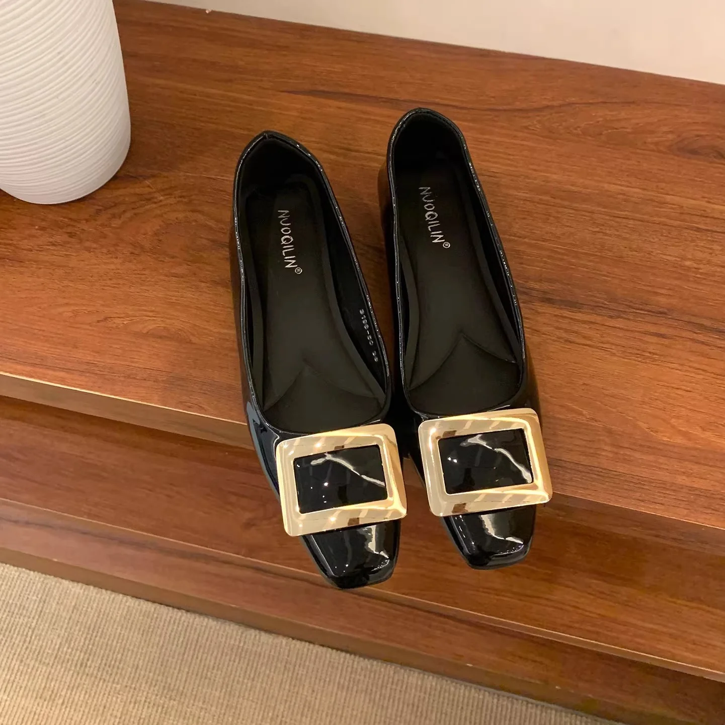 Damen elegante Ballerinas mit modischem Schnallenverschluss Heidi Mode - Image 3