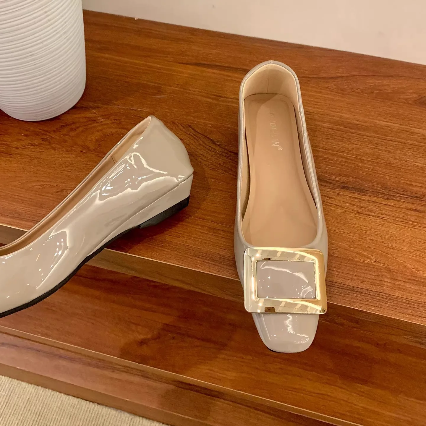 Damen elegante Ballerinas mit modischem Schnallenverschluss Heidi Mode - Image 4
