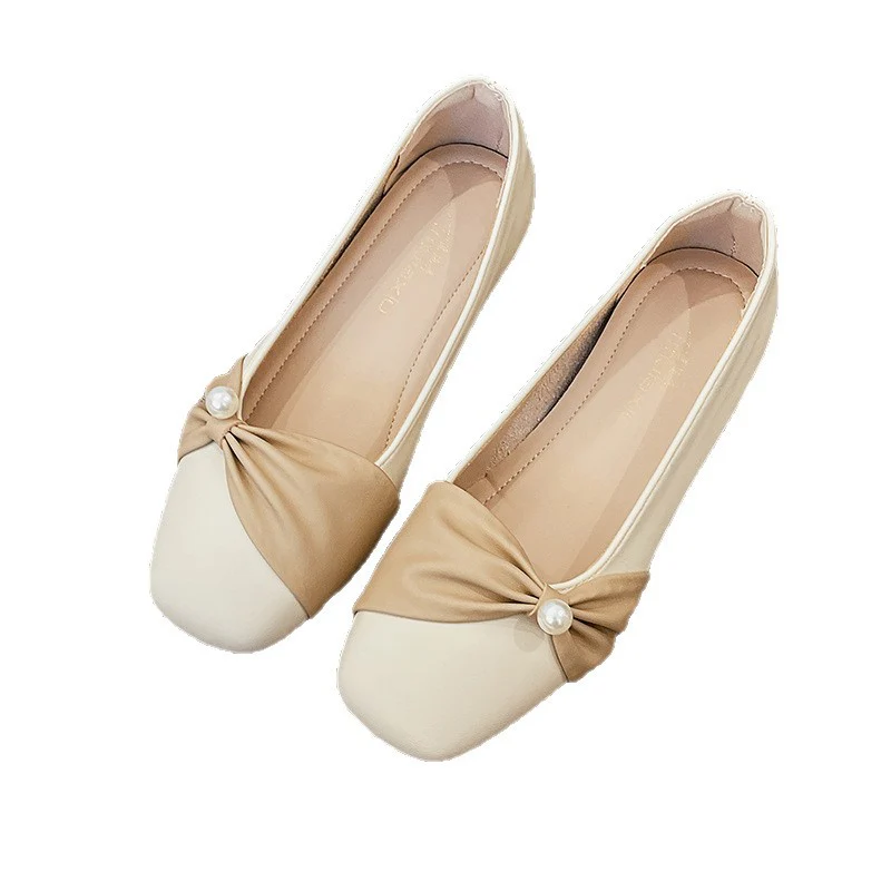 Damen elegante Ballerinas mit modischer Rüschendetail und Perlenakzent Heidi Mode - Image 5