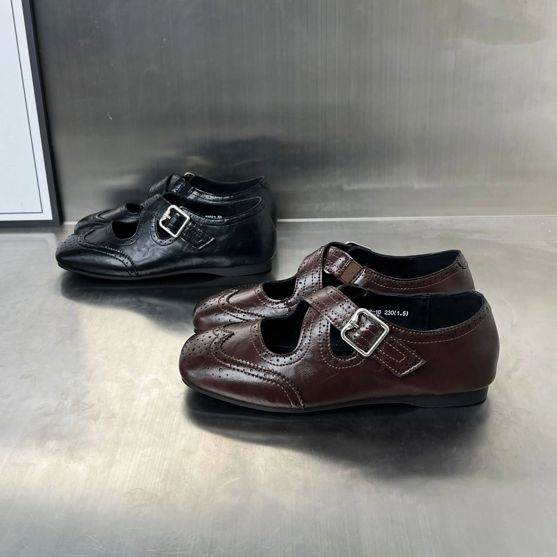 Damen elegante Ballerinas mit modischer Schnallenverzierung und atmungsaktivem Innenfutter Heidi Mode - Image 3