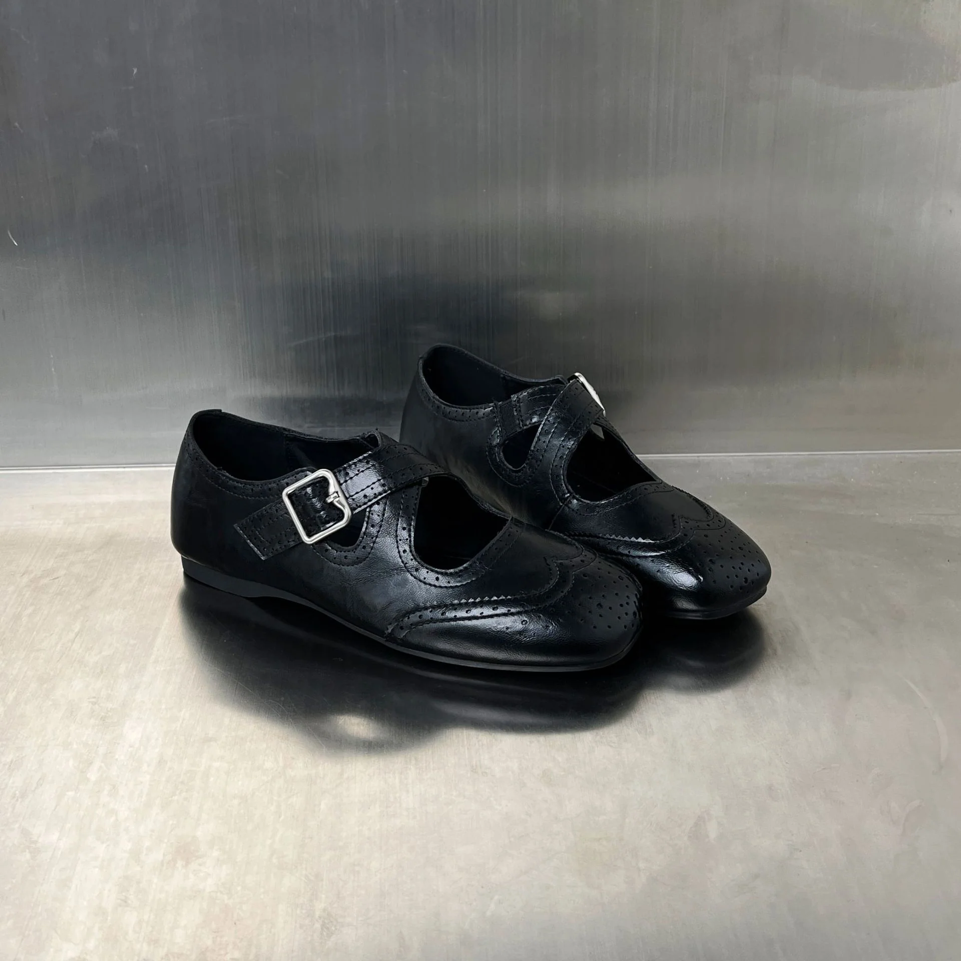 Damen elegante Ballerinas mit modischer Schnallenverzierung und atmungsaktivem Innenfutter Heidi Mode - Image 4