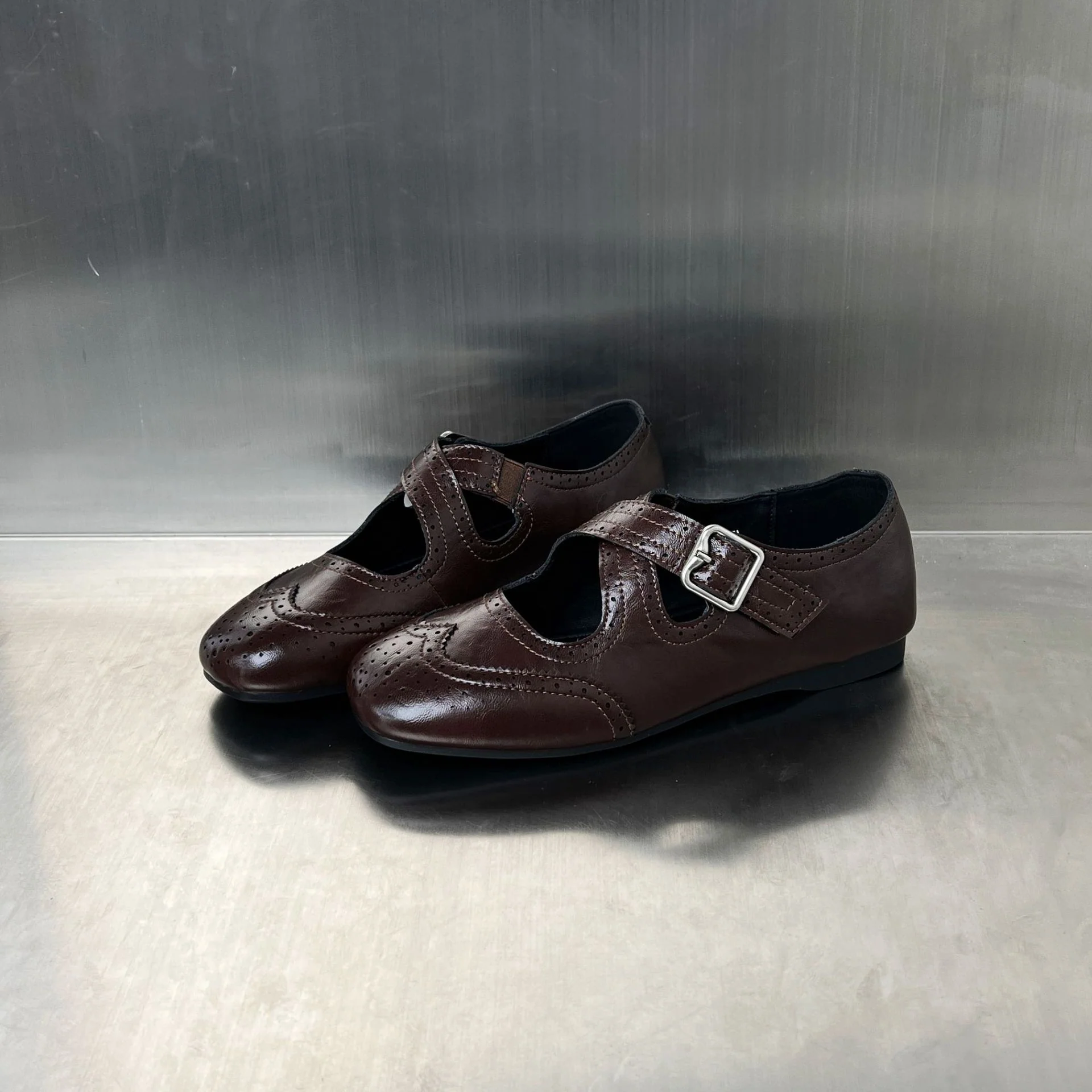 Damen elegante Ballerinas mit modischer Schnallenverzierung und atmungsaktivem Innenfutter Heidi Mode - Image 6