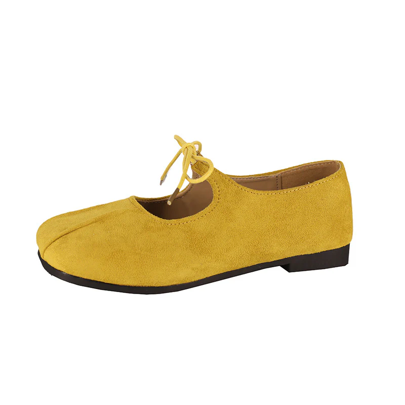 Damen elegante Ballerinas mit praktischer Schleifenverzierung und hochwertigem Wildlederoberteil Heidi Mode - Image 6