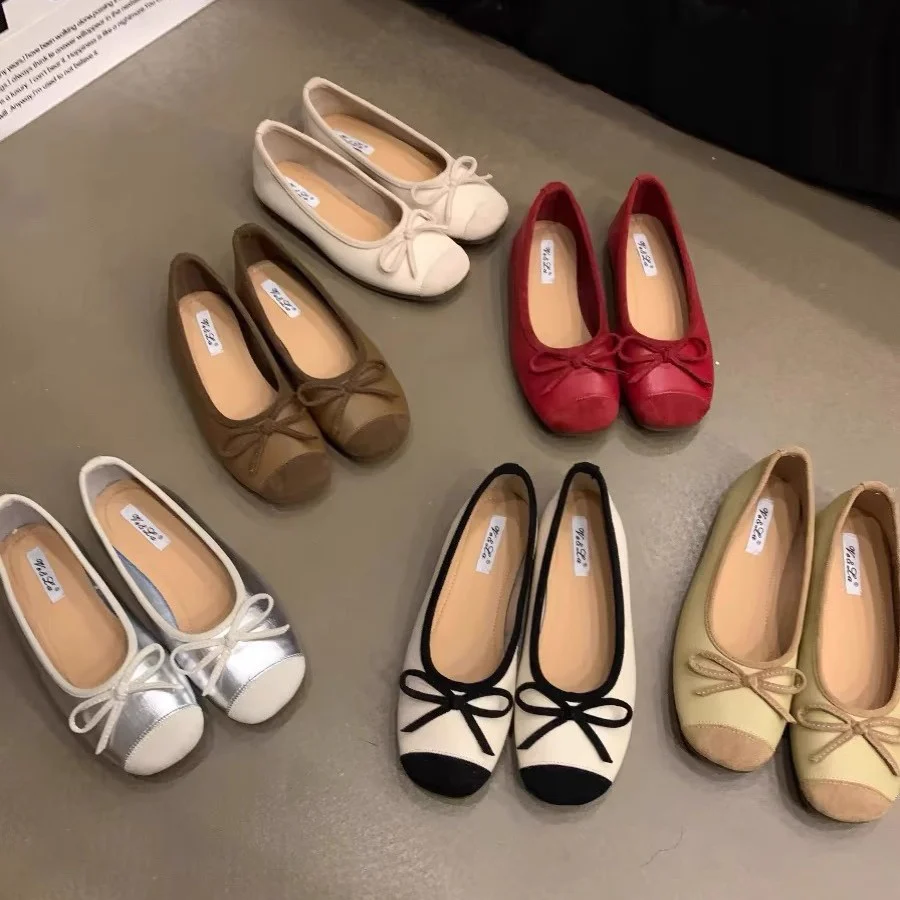 Damen elegante Ballerinas mit schimmerndem Effekt und zierlicher Schleife Heidi Mode - Image 2