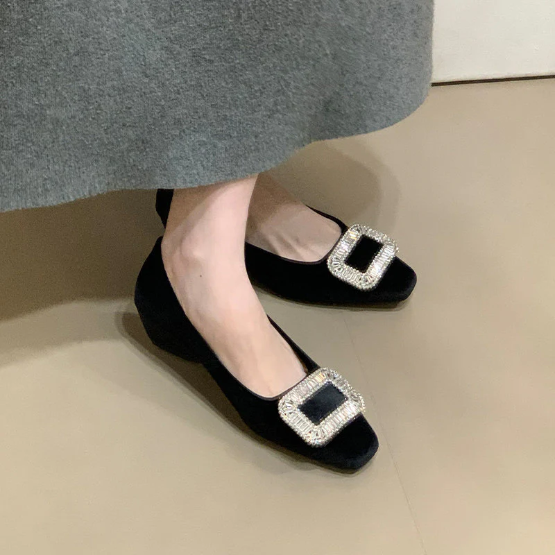 Damen elegante Ballerinas mit schimmerndem Schmuckdetail Heidi Mode - Image 8