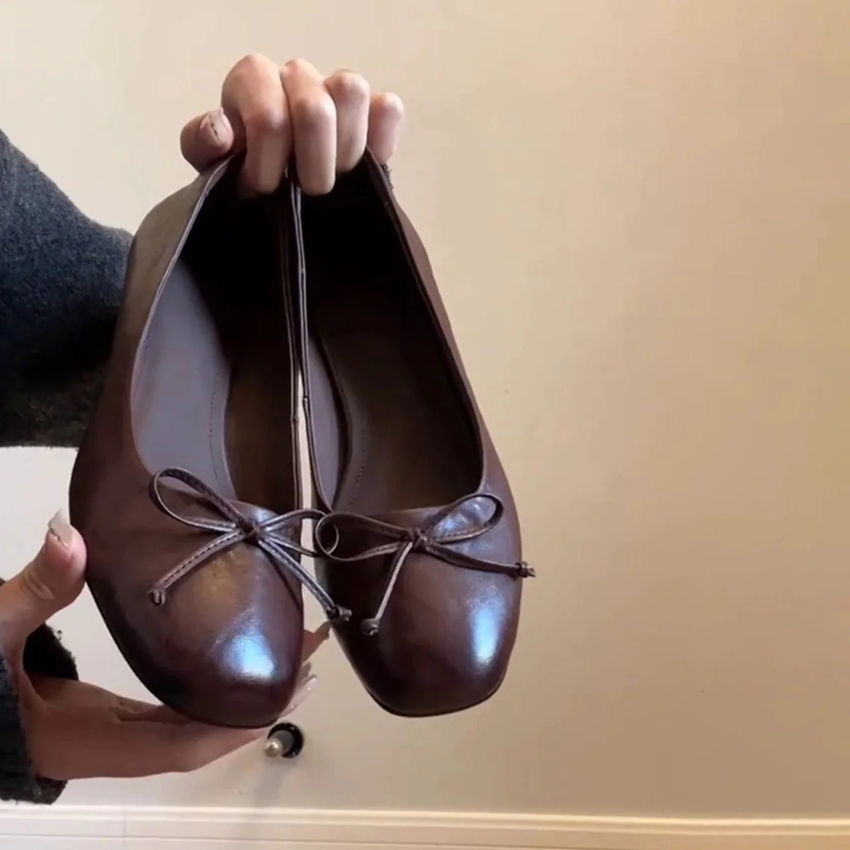 Damen elegante Ballerinas mit stabiler Sohle und dekorativem Schleifenakzent Heidi Mode - Image 3