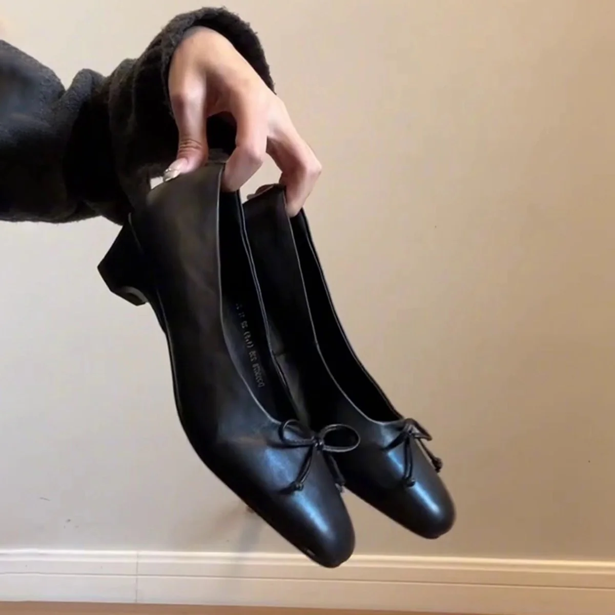 Damen elegante Ballerinas mit stabiler Sohle und dekorativem Schleifenakzent Heidi Mode - Image 7