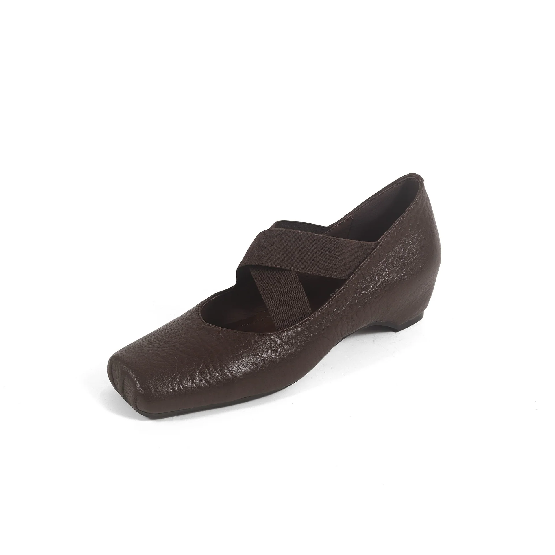Damen elegante Ballerinas mit verstellbarem Riemen und hochwertiger Lederoberfläche Heidi Mode - Image 5