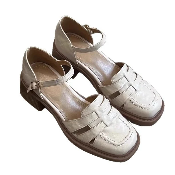 Damen elegante Blockabsatz-Schuhe mit Riemchen von Heidi Mode - Image 5
