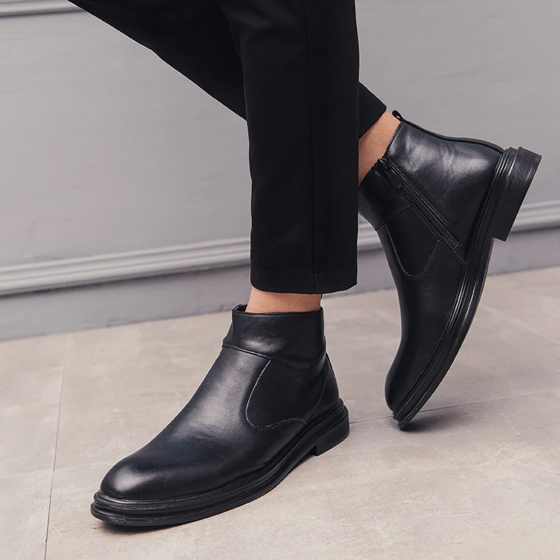 Damen Elegante Chelsea-Stiefel mit seitlichem Reißverschluss und bequemer Innensohle Heidi Mode - Image 2
