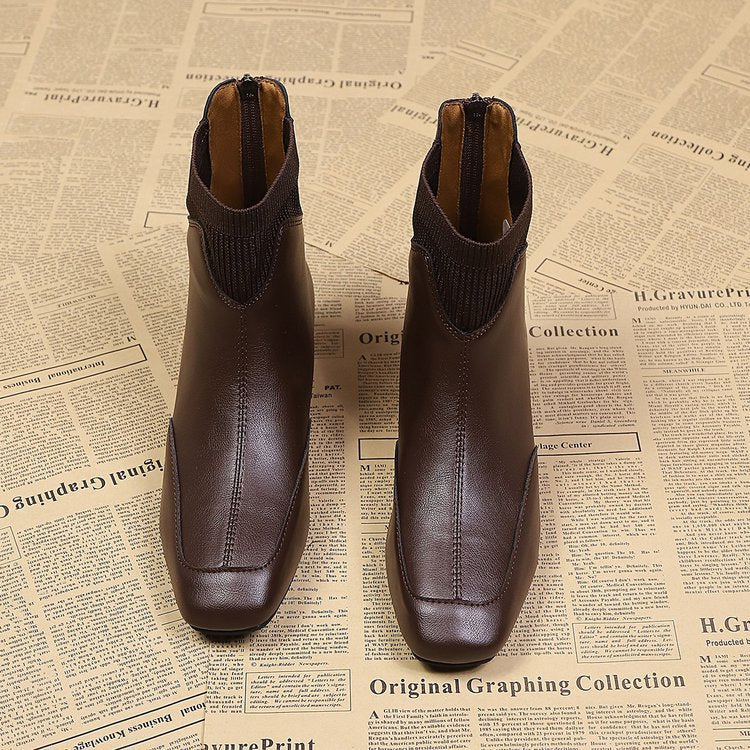 Damen elegante Chelsea-Stiefeletten mit flexiblem Stretch-Einsatz Heidi Mode - Image 3