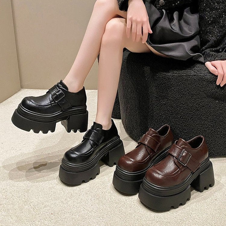 Damen Elegante Chunky Schuhe mit Schnallenverschluss und robuster Sohlenkonstruktion Heidi Mode - Image 5