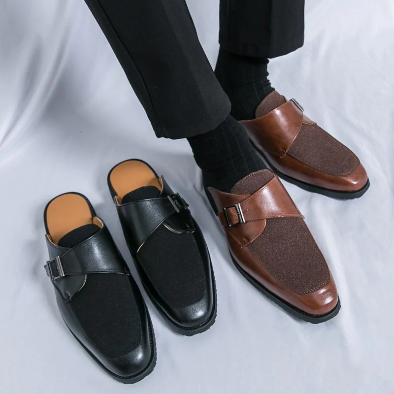 Damen Elegante Clogs mit Gürtelverschluss und gepolsterter Innensohle Heidi Mode - Image 2