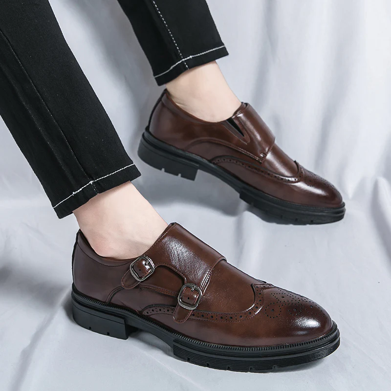 Damen Elegante Doppel-Monk-Schuhe aus hochwertigem Leder Heidi Mode - Image 3