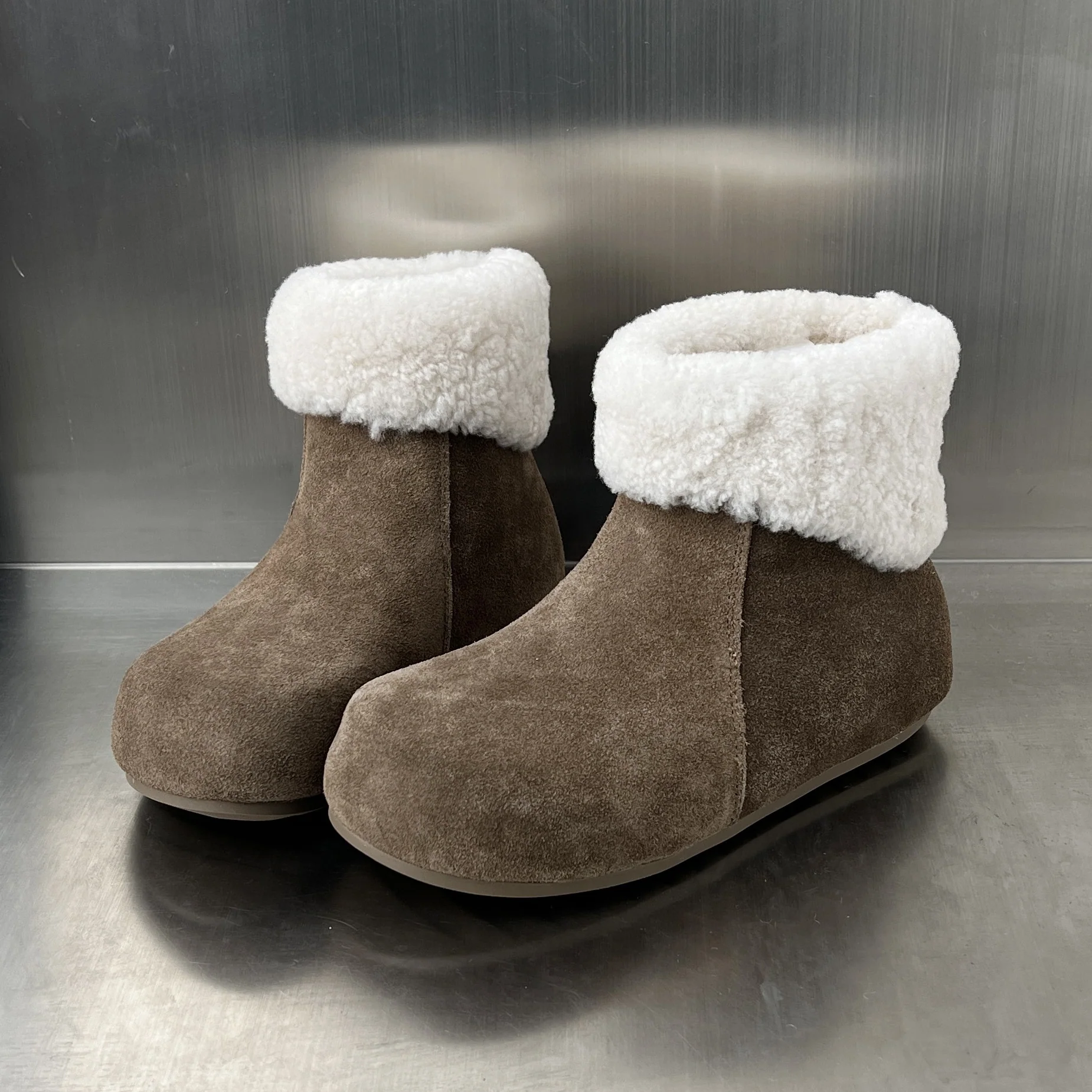 Damen elegante Fleece-Stiefel mit weichem Innenfutter und rutschfester Sohle Heidi Mode - Image 2