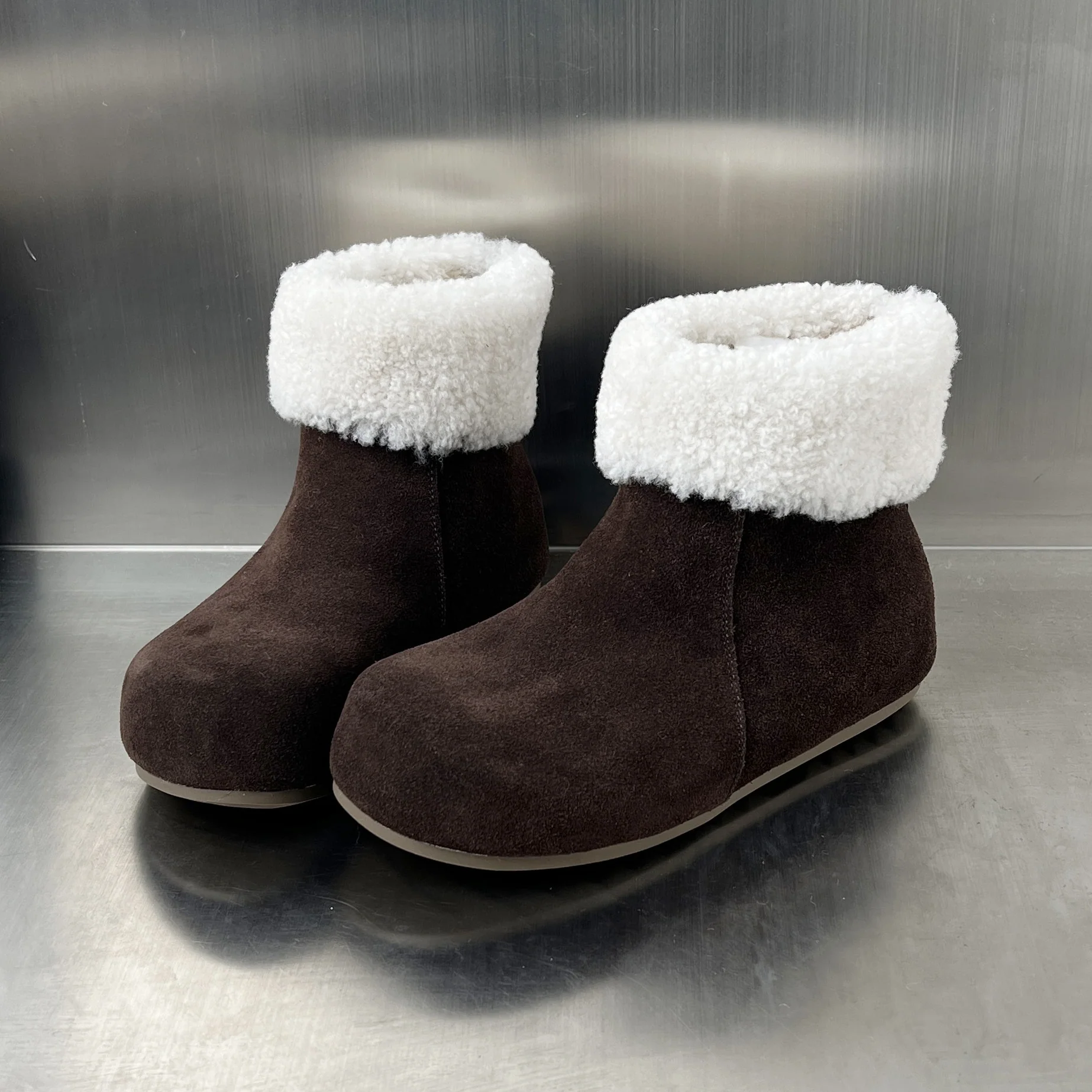 Damen elegante Fleece-Stiefel mit weichem Innenfutter und rutschfester Sohle Heidi Mode - Image 7
