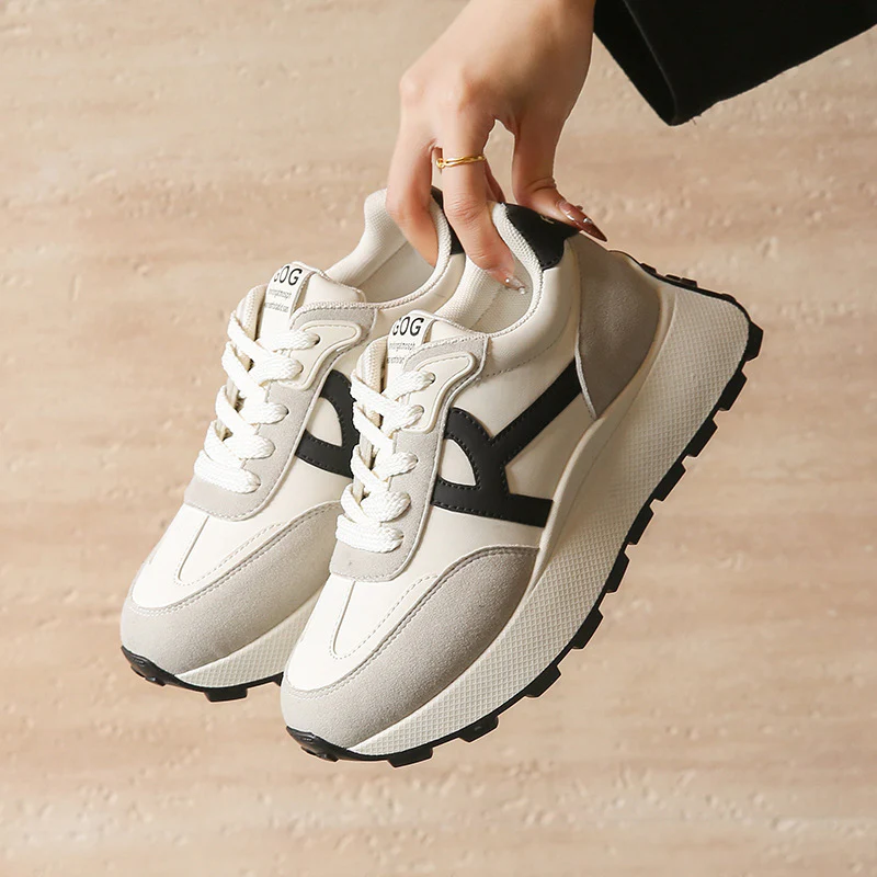 Damen Elegante Freizeit-Sneaker mit atmungsaktiver Sohle und gepolstertem Innenfutter Heidi Mode - Image 2