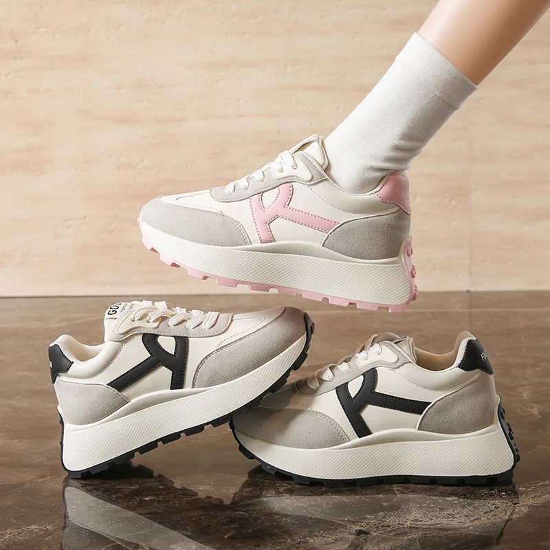 Damen Elegante Freizeit-Sneaker mit atmungsaktiver Sohle und gepolstertem Innenfutter Heidi Mode - Image 4