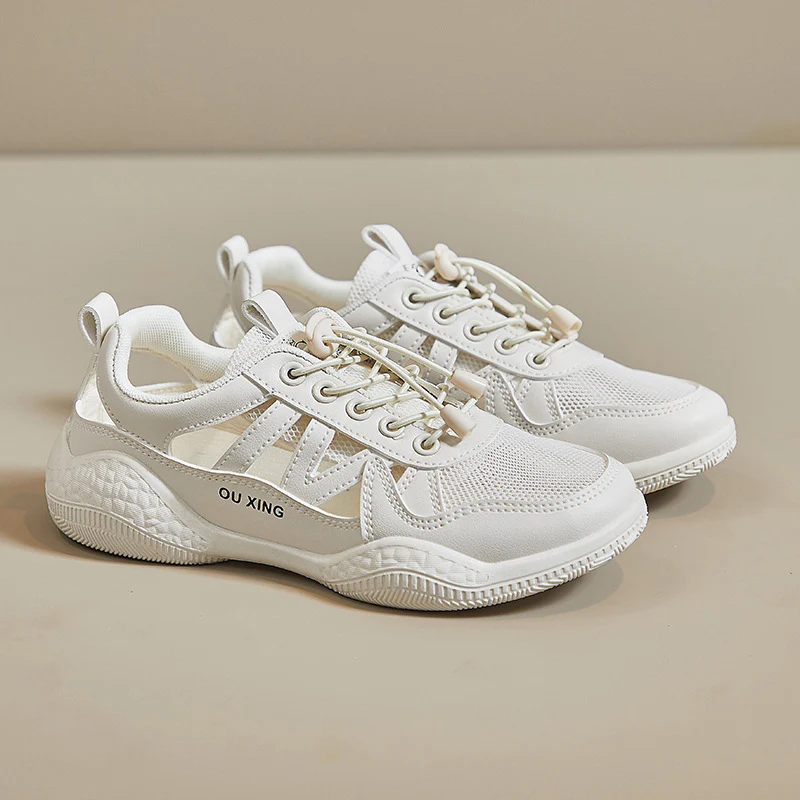 Damen elegante Freizeitsneaker mit atmungsaktivem Mesh-Obermaterial und rutschfester Sohle Heidi Mode - Image 6