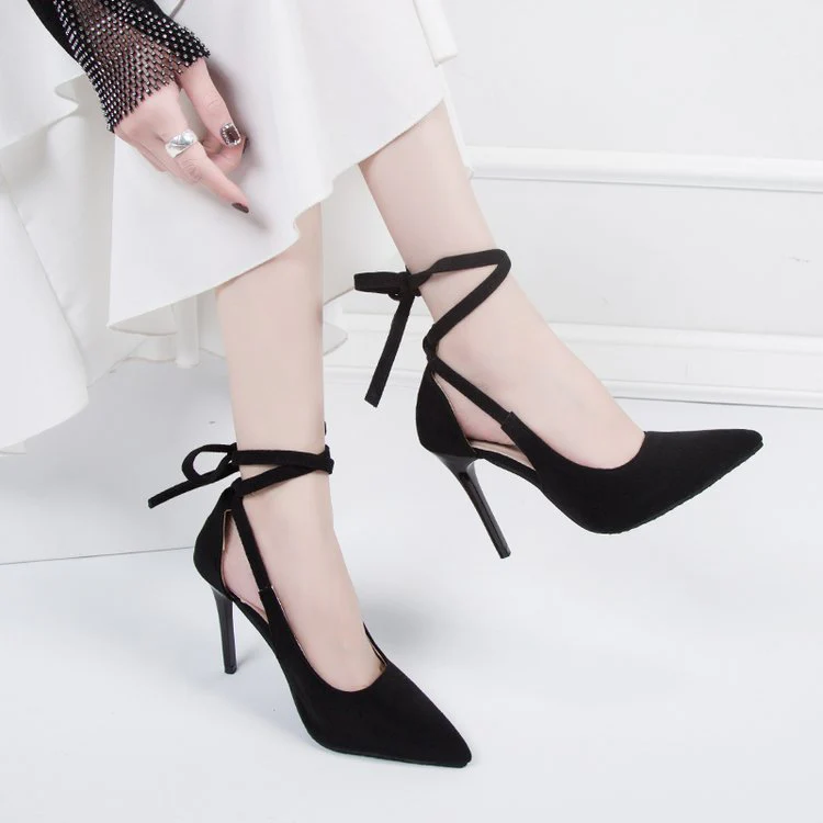 Damen Elegante High-Heels mit Raffiniertem Schnürdesign Heidi-Mode - Image 2