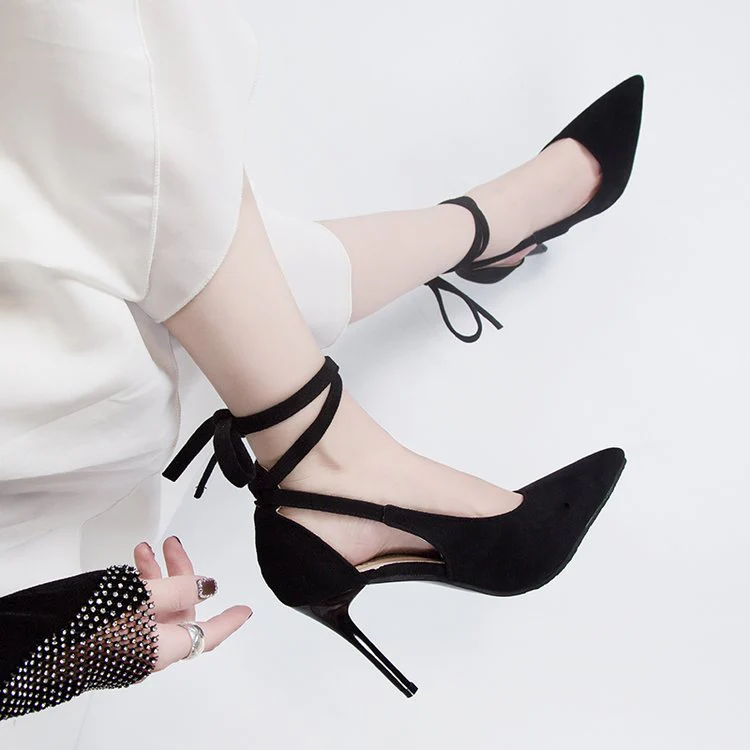 Damen Elegante High-Heels mit Raffiniertem Schnürdesign Heidi-Mode - Image 3