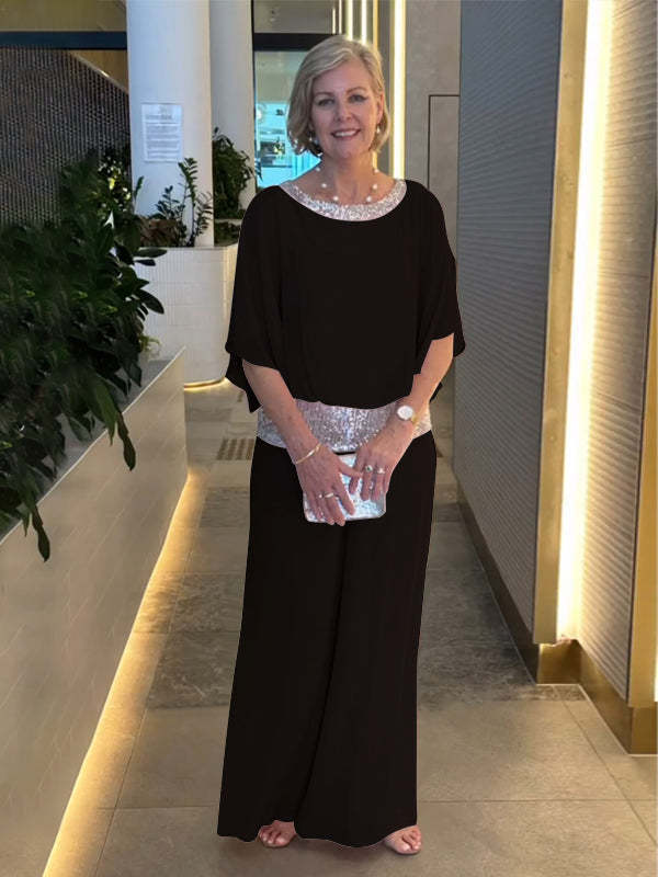 Damen Elegante Jumpsuit mit Schimmerndem Taillenbund Heidi-Mode - Image 7